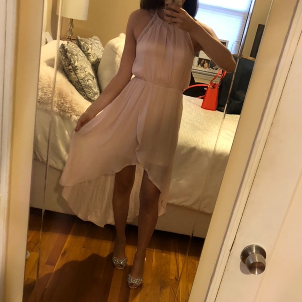 Lulus Blush Pink High-Low Dress (NWOT)